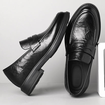 Increased By Slip-on Business Casual Leather Shoes